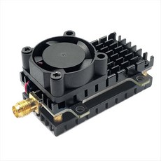 5.8GHz 2W FPV VTX 송신기+CMOS 1200TVL CAM+FPV 안테나 2000MW 48CH FPV 장거리 드림 드론 용 오디오 비디오 송신기, 검은색