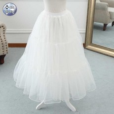 패티코트 캉캉 스커트 이너 웨딩 풍성 속치마 프릴 와이어 볼륨속치마 롱