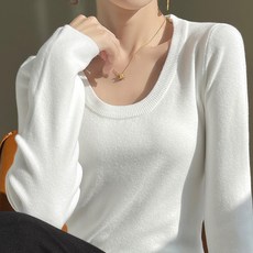 로렌미 샤오 U넥 니트 티 S261219SS-20