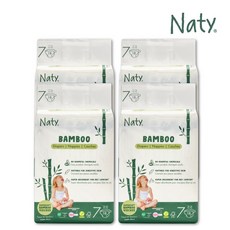 [Naty] 네띠 밤부 기저귀 밴드형 7단계 108매, 단품