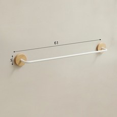 門後置物架收納架壁掛 衛生間厠所鞋子掛架 大尺寸 免打孔衚桃木 24h出貨】浴室拖鞋架 【臺灣, 櫸樹-61cm雅白色, 1個