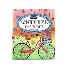 Crayola Whimsical Creations 성인용 컬러링 북 (40페이지) 성인용 컬러링 페이지 20.3x25.4cm(8x10인치) 천공 청소년 및 성인용 선물, Crayola Whimsical Creations 성인