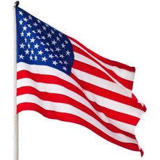 文具通 美國 美利堅合眾國 USA US 國旗旗面 特多龍A級 不含旗桿, 1個, 6號 約96x144cm