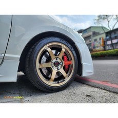 土城輪胎王 17吋古銅金鋁圈 5/100 5/108 5/114.3 類TE37 喜美 SIWFT適用, 1個