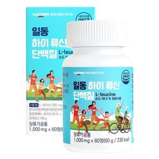 일동 하이 류신 프리미엄 고함량 단백질 1000mg, 60정, 3개
