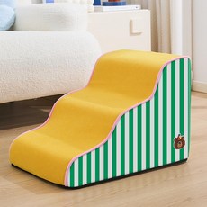 반려동물 계단 어셈블 스텝 논슬립 애견 펫스텝 중형용, 1개, 커피색 2단 높이30cm경사43