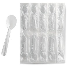 Draw Life 8.5cm 獨立包裝透明迷你小勺, 1個, 200件