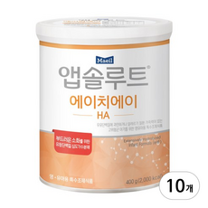 앱솔루트 에이치에이 분유, 400g, 10개