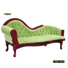 迷你仿真 沙發 貴妃榻 貴妃椅 貴妃沙發 高貴 歐風 椅子 躺椅 娃娃屋 袖珍 微縮 食玩 微景觀 模型 隨草憶境, 1個, 單入（貴妃椅）