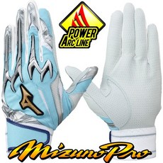 미즈노프로 야구 배팅장갑 실리콘 파워 아크 Mizuno 1EJEA53521SB 배팅글러브 타격장갑