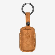 오토티엔 야마하 엔맥스125 XMAX300 스마트키 기스방지 가죽 케이스 커버, 1개, 브라운 옐로우