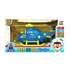 출동 경찰 헬리콥터 LED불빛 작동완구 뽀로로 kal*31466IZ, 상세페이지 참조, 1개