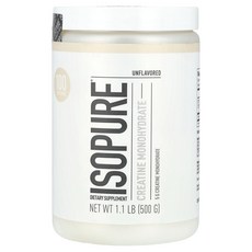 Isopure 크레아틴 일수화물 무맛 500g(1.1lb) Isopure (이소퓨어), Isopure, 크레아틴 일수화물, 무맛, 500g(1, 500g, 1개