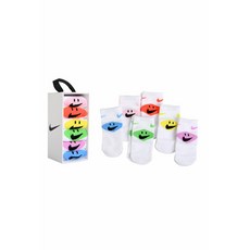 [플레이키즈] 나이키 유아 스마일크루삭스6PK (베이비 12-24M) 토틀러(5-7) A261SO226P