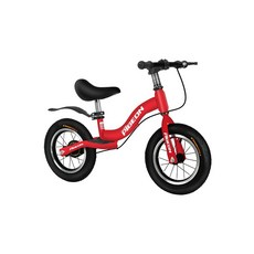 페달없는 자전거 밸런스바이크 브레이크 페달 페달없는자전거 폼, 18인치 공기 바퀴 레드