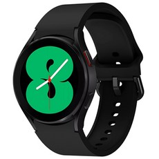 w9999 Galaxy Watch4/5 相容 翼型扣環 矽膠錶帶, 黑色, Galaxy Watch 4/4 Classic/5/5 Pro
