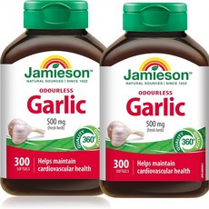 자미에슨 마늘추출물 영양제 콜레스테롤감소 1통5개월분 캐나다 내수용, 2개, 300정