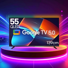 루컴즈 55인치 QLED 구글5.0 스마트TV 139cm T5505KQLG, 고객직접설치, 벽걸이형, 벽걸이직배송(상하좌우형), 139cm(55인치)