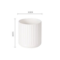 陶瓷牙線盒 牙線收納盒 牙籤罐 輕奢高檔家用陶瓷牙綫牙簽筒罐桶棉簽收納盒, 珍珠白單罐不帶蓋子, 1個