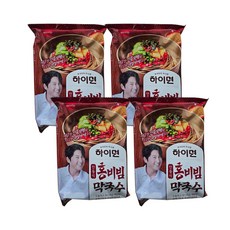 삼립 하이면 안동식 홍비빔 막국수, 4개, 422g