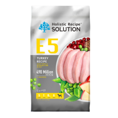 Holistic Recipe SOLUTION 耐吉斯 成犬配方無穀乾飼料, E5 好蛋白火雞餐, 4.54kg, 1袋