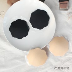 VC維娜 花型布面胸貼 防露點 防走光 隱形內衣 可重複使用 高親膚黏膠, 1對