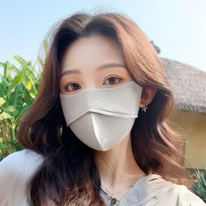 防曬面罩 女 冰絲材質 立體剪裁 防紫外線 透氣不脫妝 夏季遮臉 騎車戶外防護