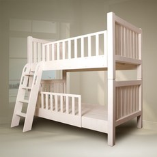 [트리앤그린] 분리형 그레텔 2층침대(슈퍼싱글) [친환경 천연통원목], 투명