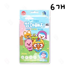 뽀로로 썸머패치 30매입 블루 24년 제조, 6개, 12g