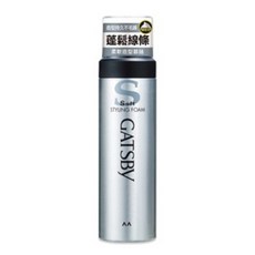 GATSBY 強黏造型護髮慕絲 持久定型 清爽不黏膩 輕鬆打造理想髮型, 1個, 柔軟/S, 185g