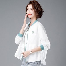 쩐쿠 봄 여름 가을 여성 자외선차단 바람막이 점퍼 자켓 Z107