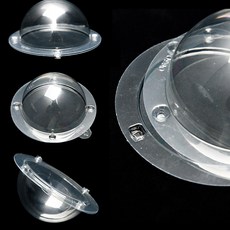 국산 러블리맘 상하 똑딱 반구 투명반구 원터치 PET 반원 아크릴반구 돔 DIY 만들기 PVC 공방 작품 교구 비즈공예, 70개