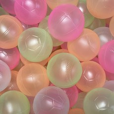 아기 볼풀공 100개 크리스탈 파스텔 색상별 KC인증 아이보노, 크리스탈 하얀색