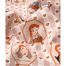 패션스타트 빨간머리앤 원단 코튼 컨트리체크 인디핑크, 1개