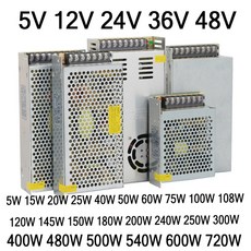 DC 전원 공급 W 볼트 SMPS 5A 200W 10W 10A 3A 장치 48V 600W 500 AC 220V-12 장치 300W 36V 110V 400W, 18) 12V25A 300W  AC 110V220V, 18) 12V25A 300W - AC 110V-220V