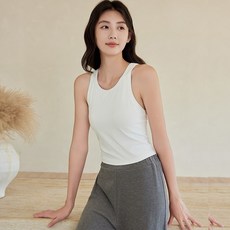 QUEEN YOGA百搭時尚條紋運動瑜珈背心(固定一體式胸墊)