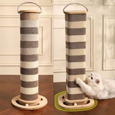 고양이 초대형 수직 스크래쳐 1P 우드볼 발톱 사냥, 라운드, 라운드, 1개