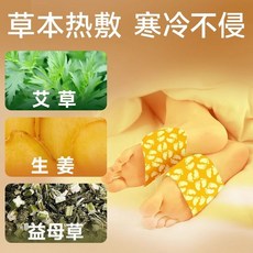 暖足暖心 免膠粘 自發熱暖手套暖腳套 防凍腳腳底暖貼 腳踝暖足貼, 1個, 試用裝【單盒裝共10片】艾草熱敷