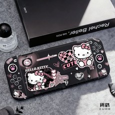 헬로키티 닌텐도 스위치2 케이스, 1개, 검은색, NS2