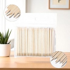 네일 우드스틱 7.5CM 100개입 이물질제거 큐티클케어 팁제거