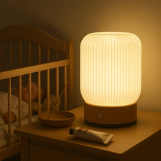 아이엔홈 3색 원터치 LED 무드등 감성조명 신생아 침대 수유등 취침등 수면등 램프, 3색 원터치 우디 LED 무드등