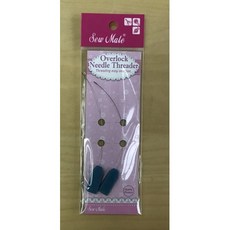 新竹-Cherry拼布教室 台製縫拷克穿線器 Sew Mate 拷克機穿線器, 1個, 握柄(扁平), 藍色