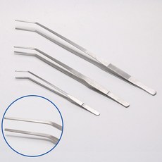 혜명마트 수초 심기 핀셋 48cm 곡선형 스테인리스집게 파충류집게 어항집게 롱핀셋 수조집게, 1개