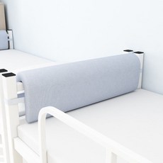 난간 등받이 헤드 기숙사 등쿠션 걸이 침대헤드 쿠션 용품, 길이 90cm 높이 25cm 밝은 회색