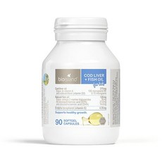 bioisland 兒童鱈魚肝油+魚油軟膠囊, 90顆, 1罐