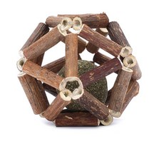 貓玩具 木天蓼貓薄荷球 潔牙磨牙 解悶舒壓 寵物玩具, 棕色, 1個