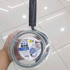 손잡이를 돌려서 뚫는 배수구 뚫어뻥, 1개, 1,5M, 1.5L