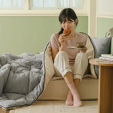 바자르 몽글머핀 양면 극세사 겨울 침구