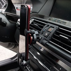 BMW 5시리즈 F10 핸드폰 거치대 마운트 홀더 호환 용품, 레드, 1세트