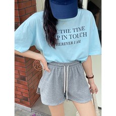 奈看服飾 質感鬆餅格高開衩顯腿長熱褲 - 休閒居家運動多用途